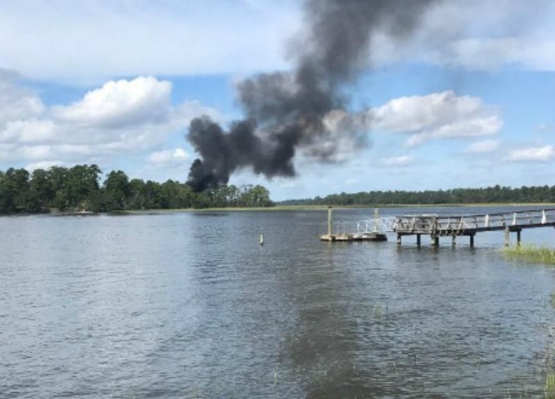 У США розбився надсучасний винищувач F-35B: фото У США розбився надсучасний винищувач F-35B: фото