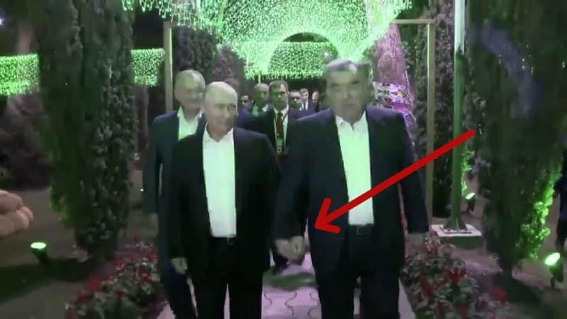 "Справжня чоловіча дружба": в мережі висміяли ніжності Путіна і президента Таджикистану "Справжня чоловіча дружба": в мережі висміяли ніжності Путіна і президента Таджикистану