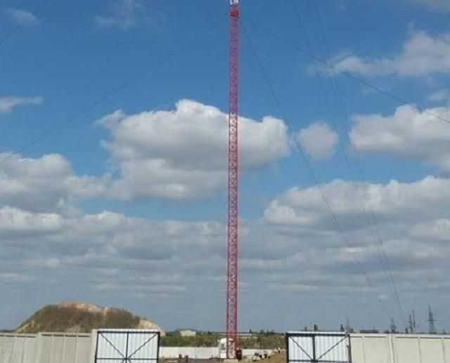 На Донеччині звели найвищу телевежу в Україні: вражаюче фото На Донеччині звели найвищу телевежу в Україні: вражаюче фото