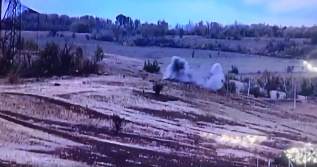 Украинские бойцы уничтожили еще одну позицию боевиков на Донбассе: видео