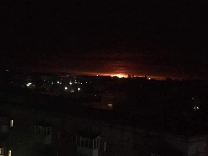 Взрывы в Ичне: видео, фото взрывов на складах с боеприпасами