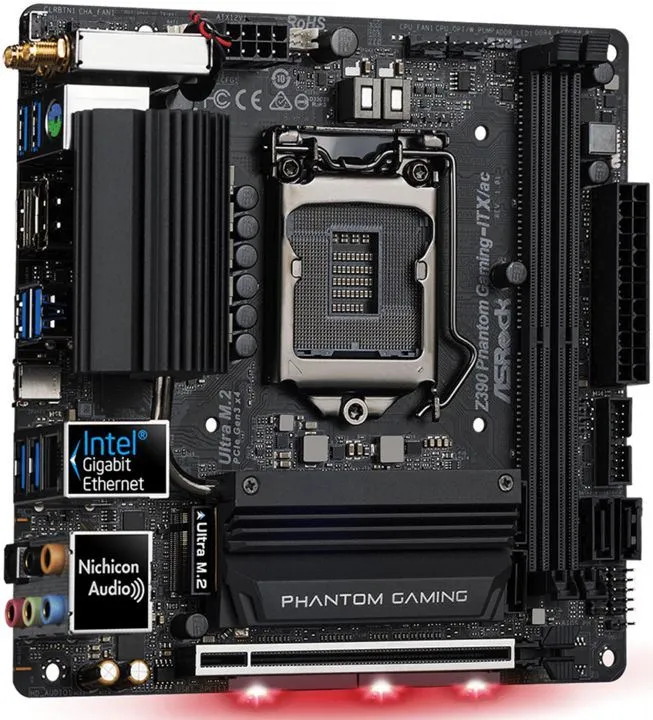 Материнська плата ASRock Z390 Phantom Gaming ITX/ac Материнська плата ASRock Z390 Phantom Gaming ITX/ac