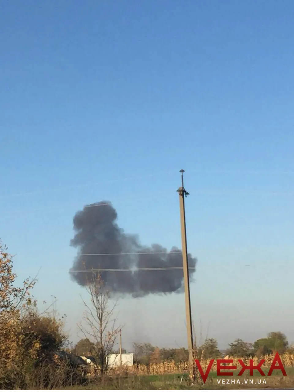 пожежа літак СУ-27 авіакатастрофа Вінничина