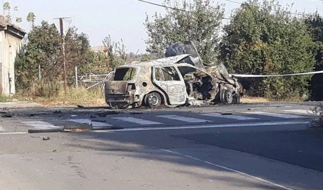 Сербія автомобіль пожежа вибух Сербія автомобіль пожежа вибух