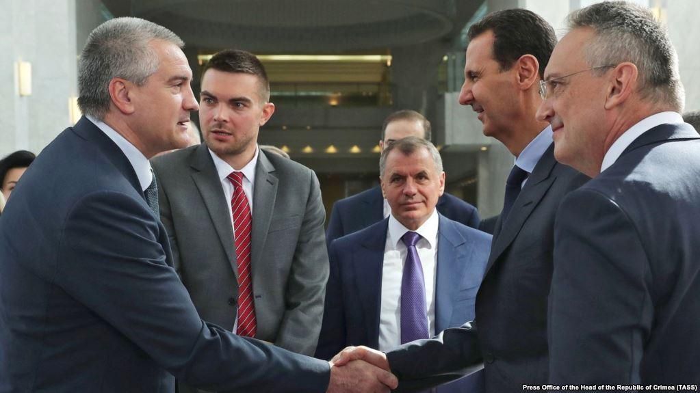 Російський очільник Криму Аксьонов зустрівся із президентом Сирії Асадом: про що домовлялися