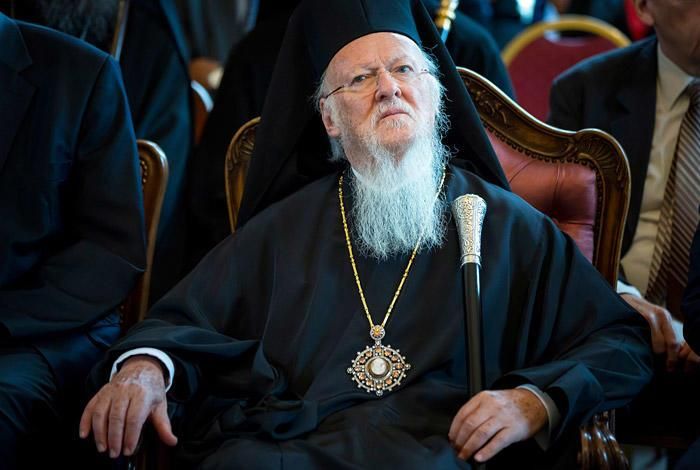 Вселенский патриарх Варфоломей принял у себя детей, погибших на войне украинских военных