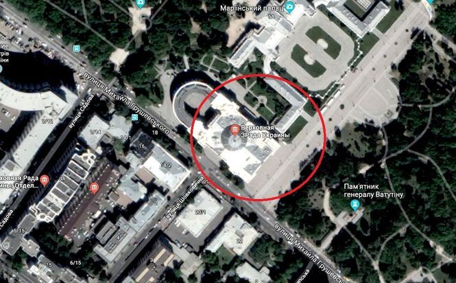 "Верховна Зрада": у Google Maps цікаво перейменували парламент України