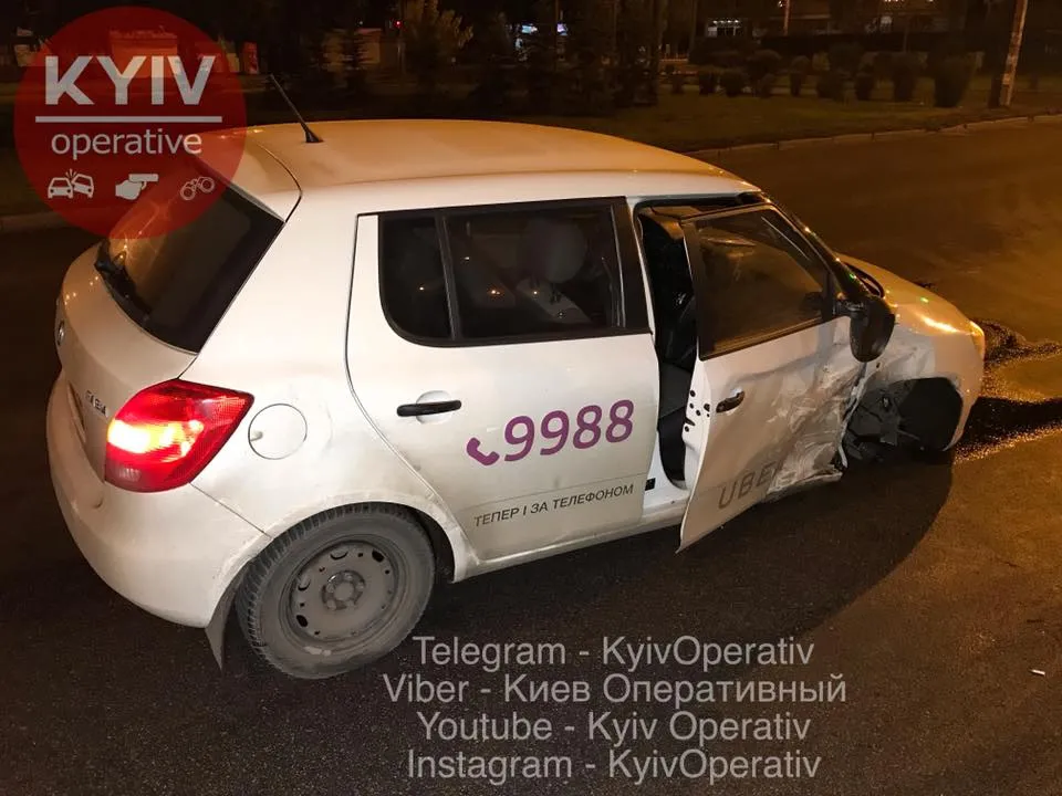 ДТП, Київ, Uber, таксі, алкоголь ДТП, Київ, Uber, таксі, алкоголь