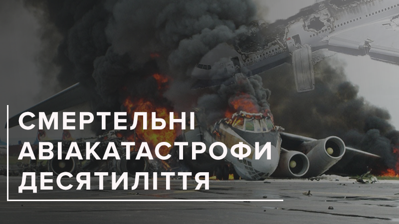 Наймасовіші авіатрагедії: сумна статистика за 10 років Наймасовіші авіатрагедії: сумна статистика за 10 років