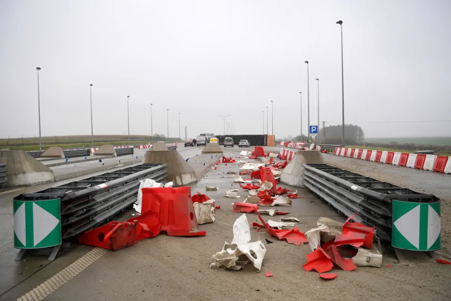Аварія з українською вантажівкою у Польщі Аварія з українською вантажівкою у Польщі
