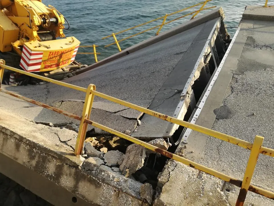 Греція обвал міст Греція обвал міст