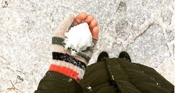 У Києві випав перший сніг: фото та відео