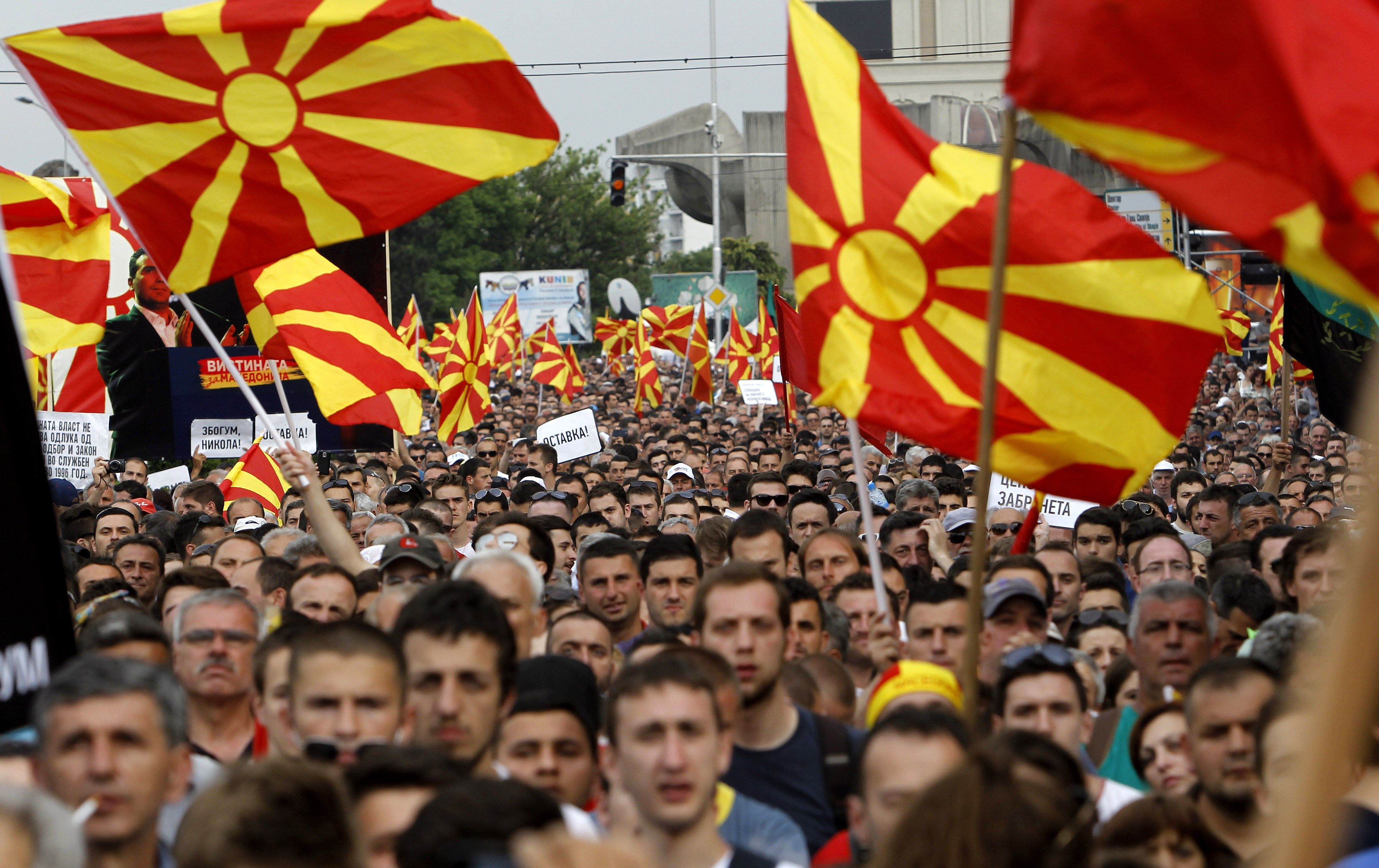 Переименование Македонии: более тысячи человек протестуют против изменения названия страны