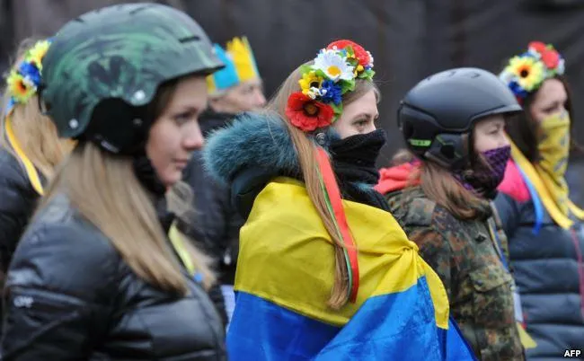 Революція гідності. Учасники Самооборони Майдану, Київ, 16 лютого 2014 року Революція гідності. Учасники Самооборони Майдану, Київ, 16 лютого 2014 року