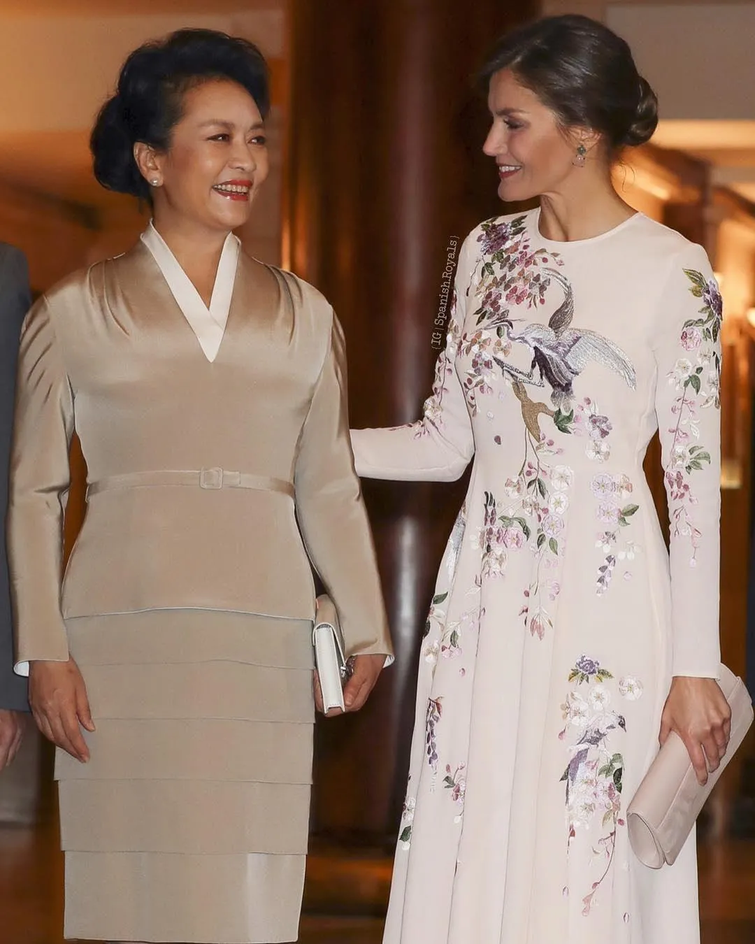 Королева Летиція і дружина президента Китаю