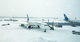 Снігопад в Україні: через негоду в аеропортах Києва затримують рейси