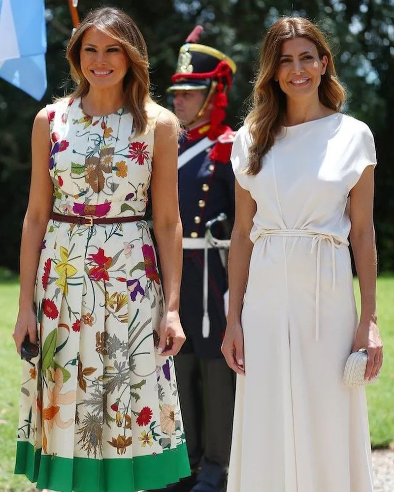 Меланія Трамп та перша леді Аргентини Хуліана Авада Меланія Трамп та перша леді Аргентини Хуліана Авада