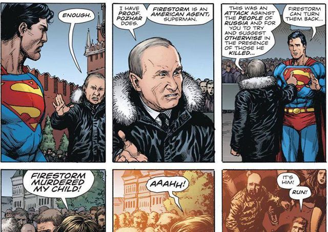 Комікс DC з Путіним, Суперменом і Фаєрстормом