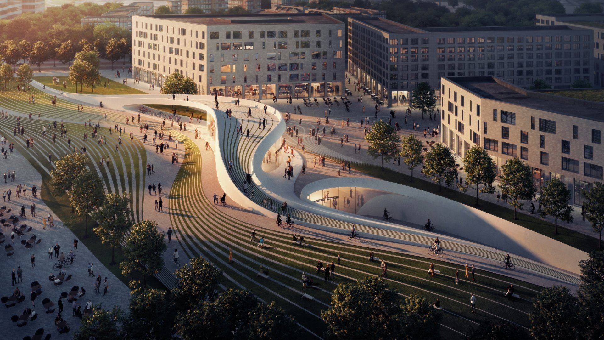Бюро Захи Хадид спроектирует станции метро в Осло: визуализация потрясающего проекта