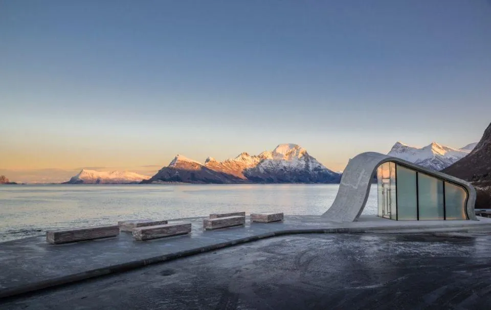 Туалет Норвегія полярне сяйво