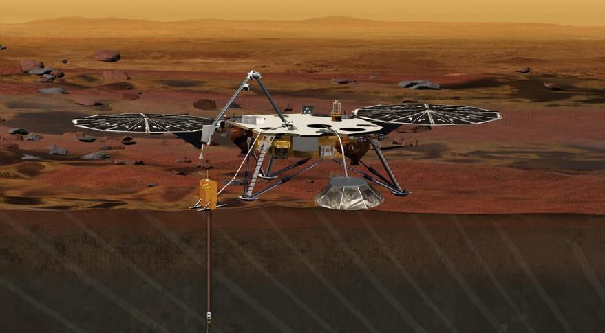 Аппарат InSight прислал первое "селфи" с Марса