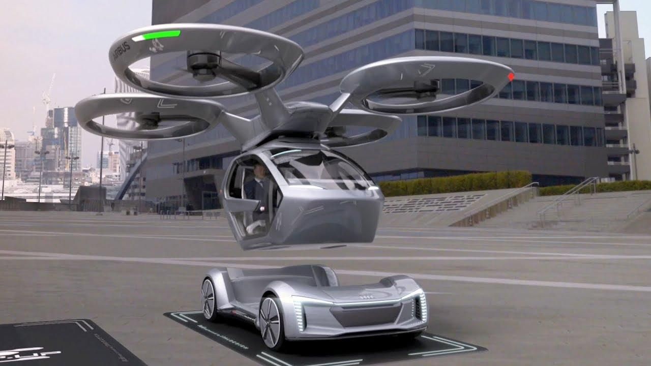 Летучее авто Pop.Up Next – автономный электрокар, способный передвигаться и по земле, и воздуху