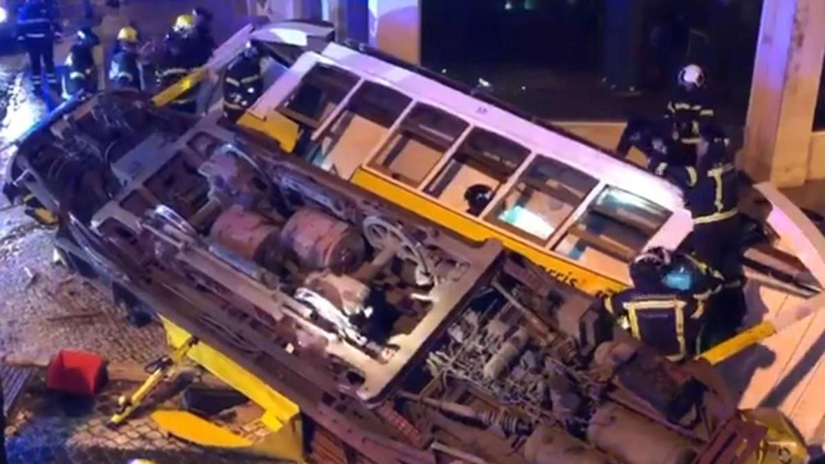 У Лісабоні трамвай зійшов з рейок і влетів у будівлю, багато постраждалих: фото У Лісабоні трамвай зійшов з рейок і влетів у будівлю, багато постраждалих: фото