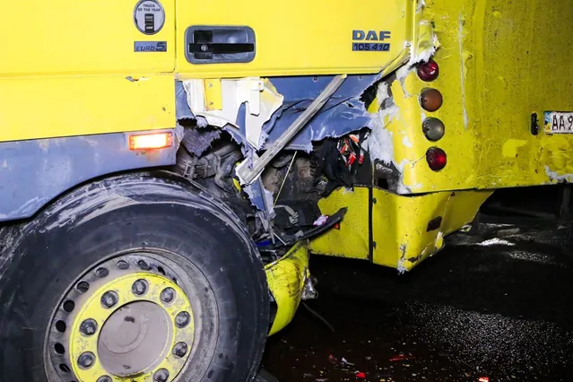 Грузовик, ДТП, Киев, 6 машин, Чабаны, Богдан Грузовик, ДТП, Киев, 6 машин, Чабаны, Богдан