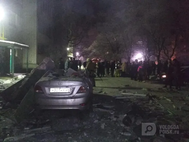 Вибух, Вологда. Росія, газ, будинок Вибух, Вологда. Росія, газ, будинок