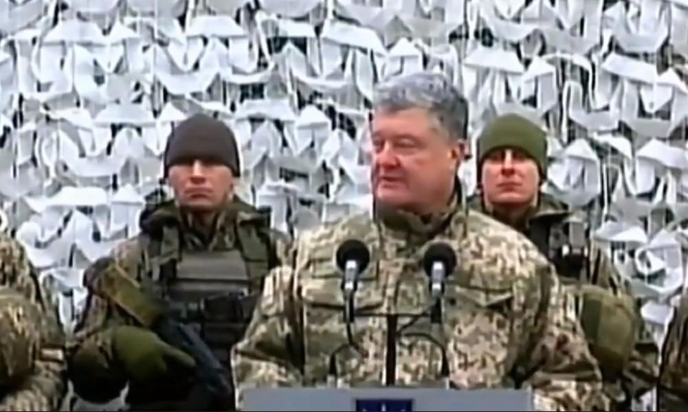 Порошенко провел встречу с воинами 72-й механизированной бригады в районе проведения ООС