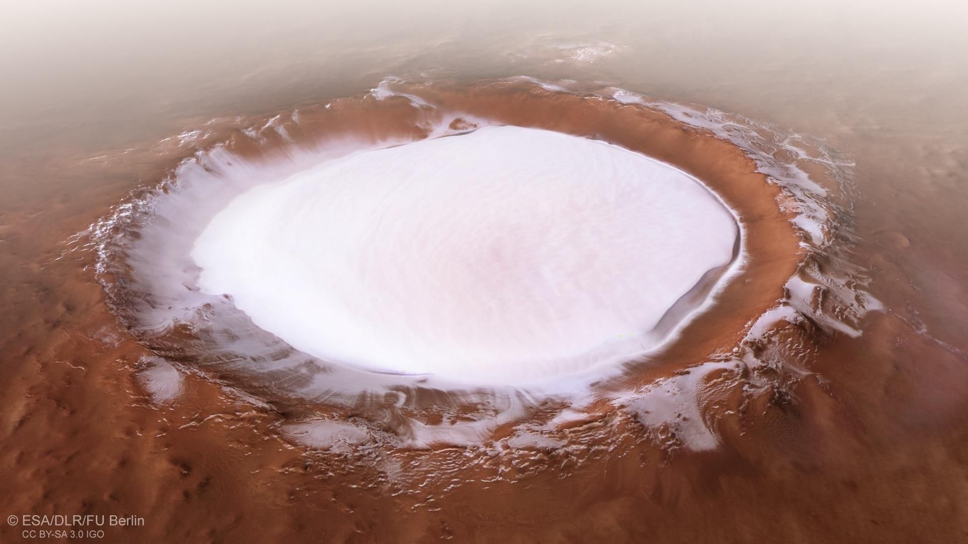 Який вигляд має вічний льодовик на Марсі: вражаючі фото