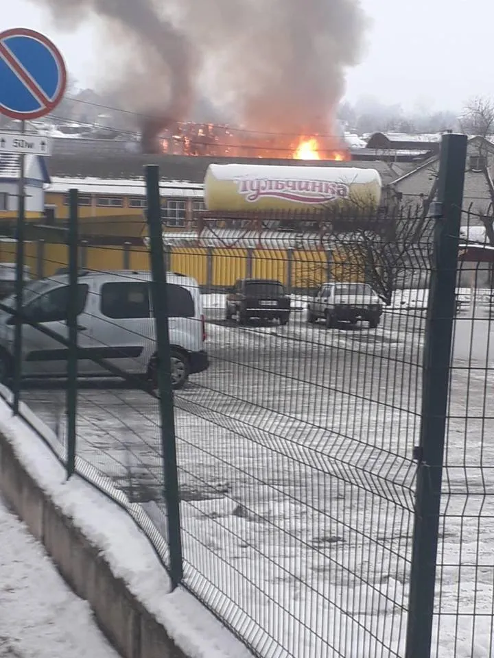пожежа Вінниця маслозавод