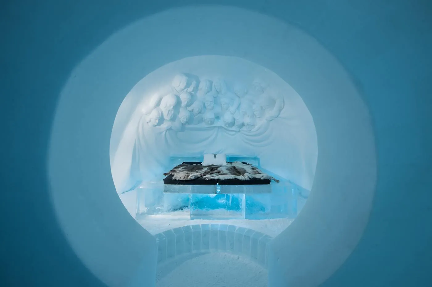 готель з льоду Швеція
