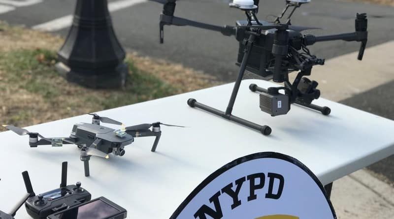 В Нью-Йорке полиция впервые применит дронов во время празднования Нового Года