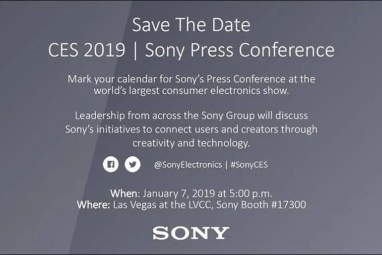 Запрошення на прес-конференцію Sony 
