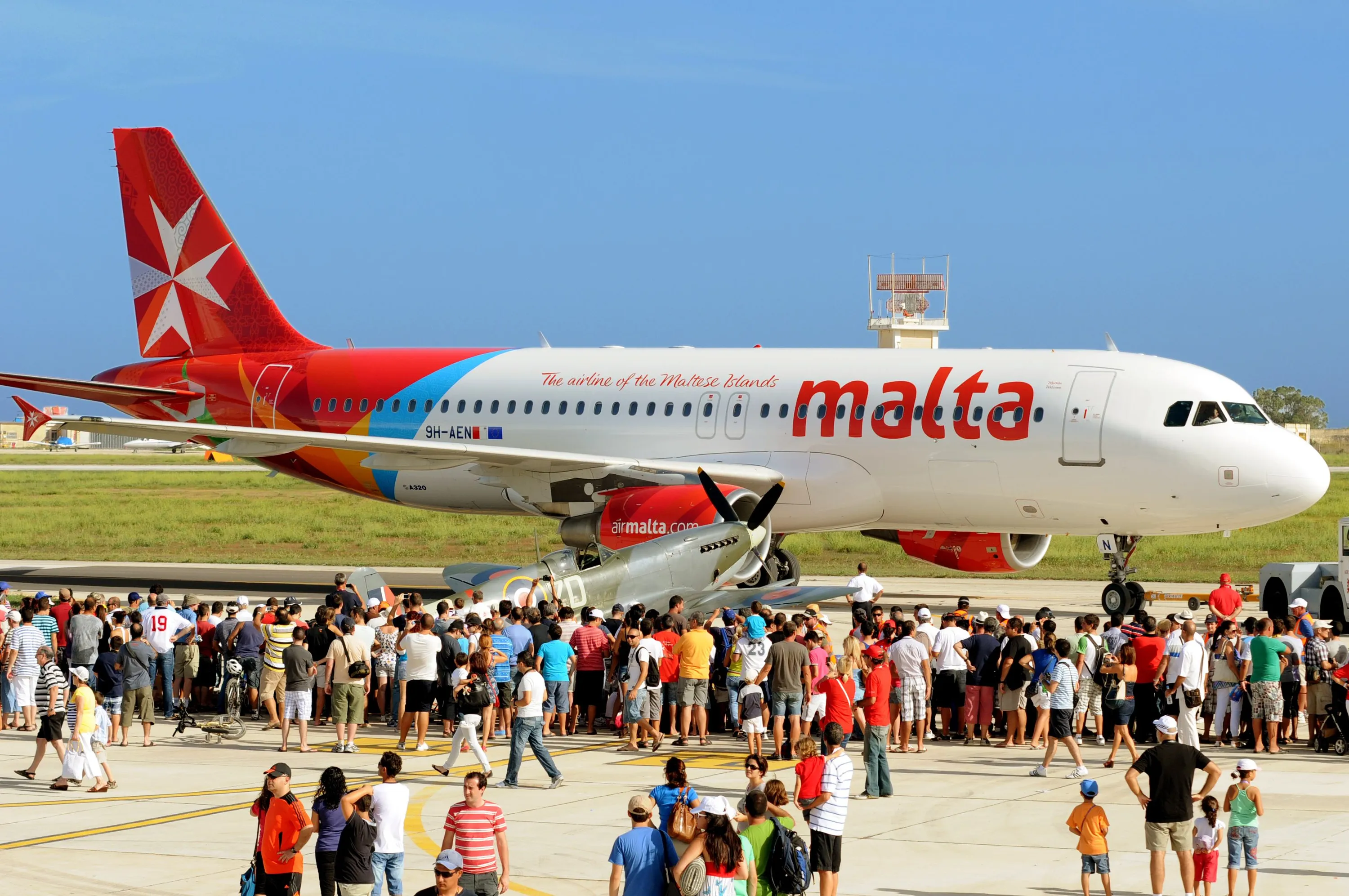 Літак авіакомпанії Air Malta Літак авіакомпанії Air Malta