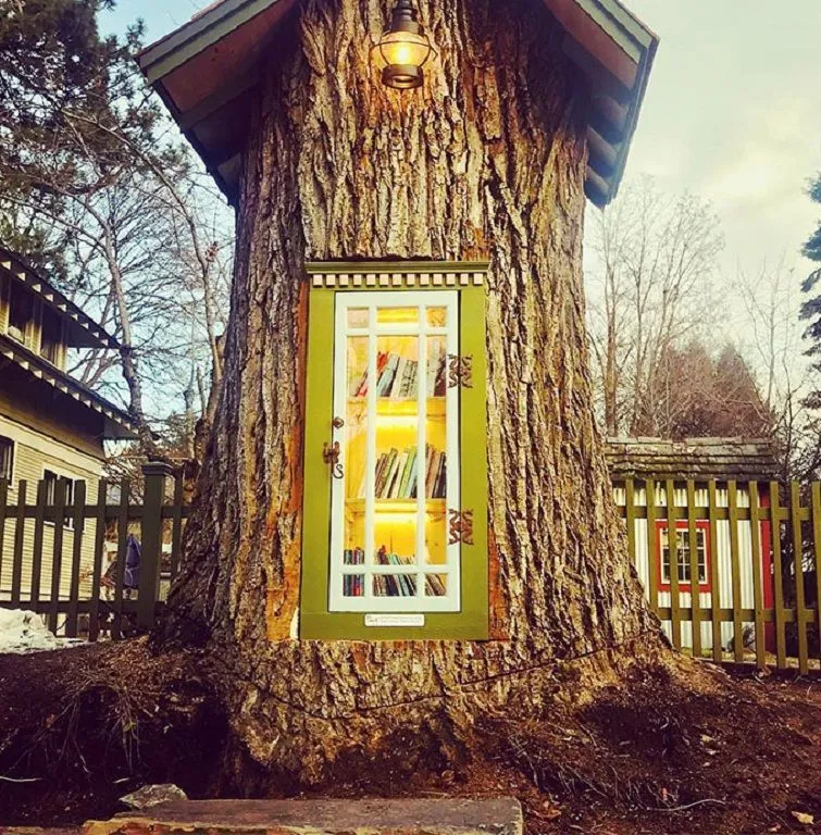 Чарівний будиночок-дерево для книг