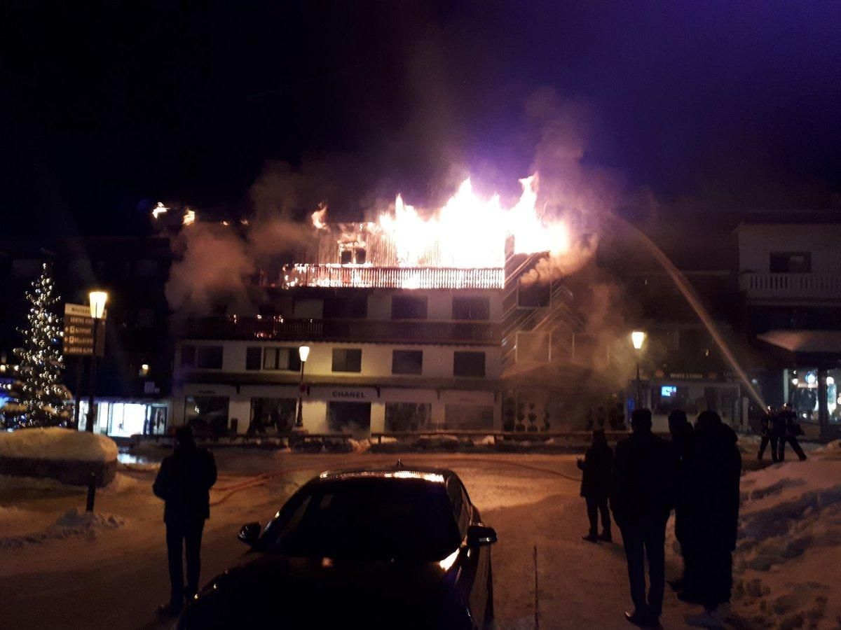 Пожар в Куршавеле 20 января 2019 - видео и фото пожара в Куршавеле