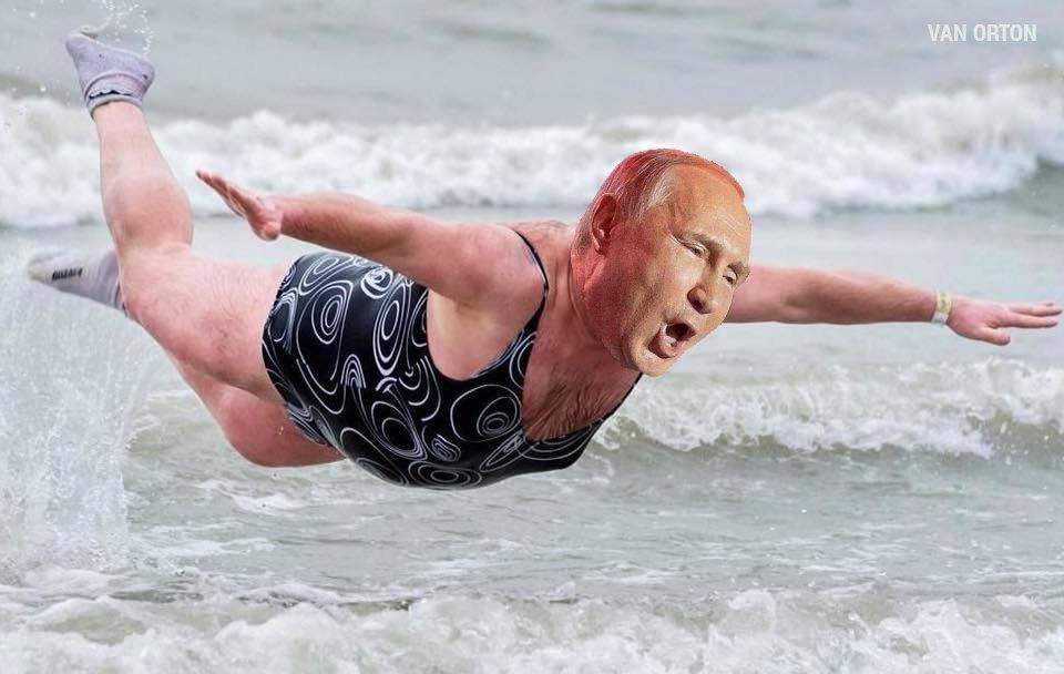 Путін пірнув в ополонку, але, на жаль, випірнув: реакція соцмереж на купання президента РФ