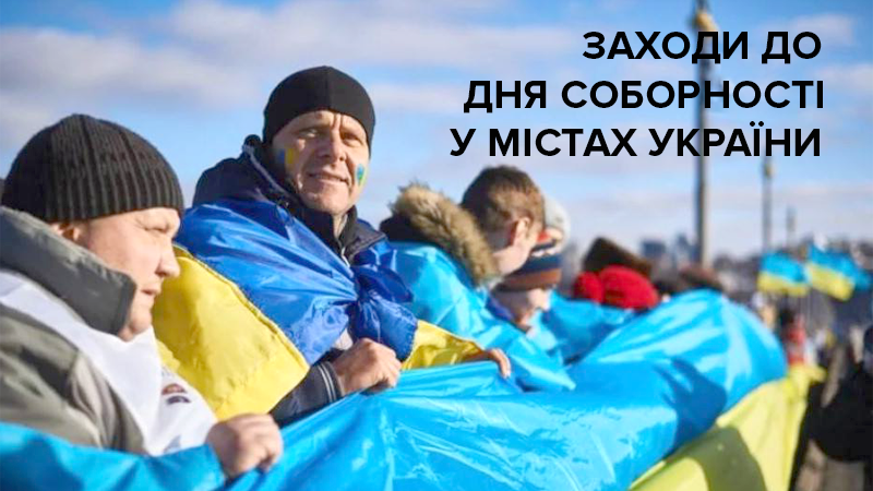 День Соборности Украины 2019 - мероприятия в городах Украины 22 января 2019