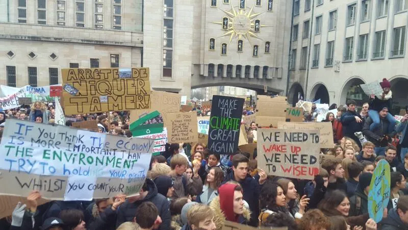 Протести школярів у Бельгії