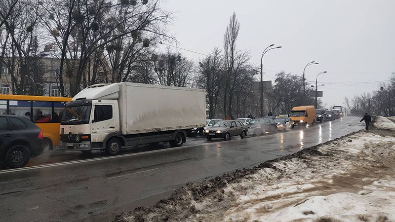 Затори Київ 30 січня 2019 - карта всіх заторів у Києві Затори Київ 30 січня 2019 - карта всіх заторів у Києві