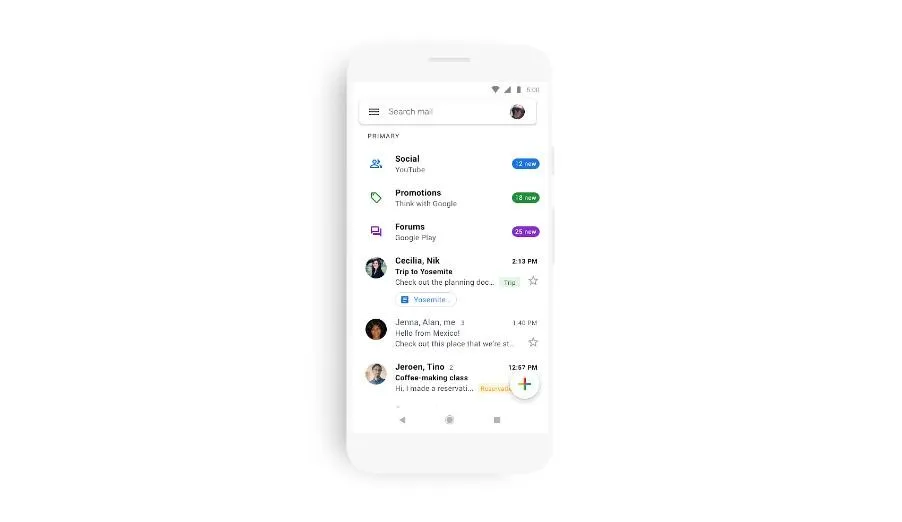 Мобільна версія Gmail змінює зовнішній вигляд Мобільна версія Gmail змінює зовнішній вигляд