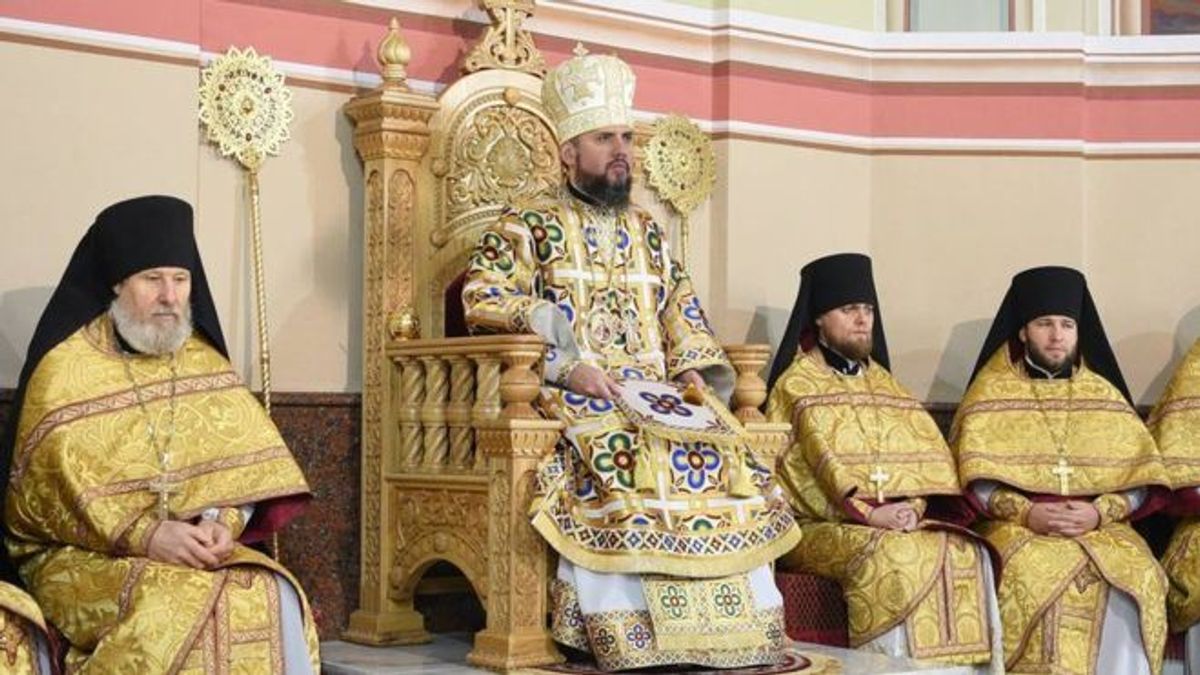 Глава ПЦУ Епифаний официально вступил на престол: фото Глава ПЦУ Епифаний официально вступил на престол: фото
