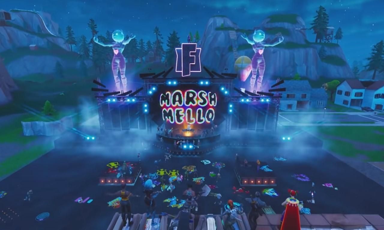 Диджей Marshmello устроил первый виртуальный концерт в игре Fortnite Диджей Marshmello устроил первый виртуальный концерт в игре Fortnite