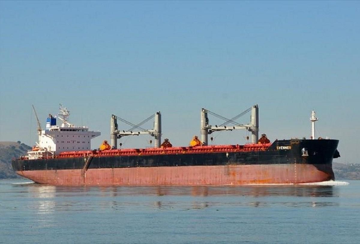В морском порту "Черноморск" Госэкоинспекция в очередной раз удерживает судно
