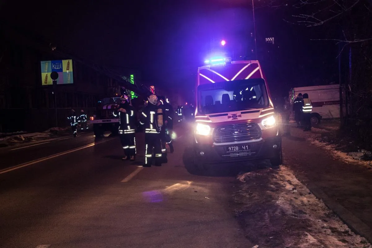 Київ, пожежа, ДСНС Київ, пожежа, ДСНС