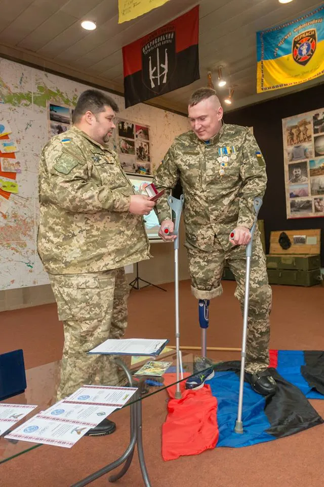 Сергій втратив ногу під час бойових дій на війні на Донбасі