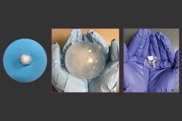 Надувна пігулка складається з двох видів гідрогелю Надувна пігулка складається з двох видів гідрогелю