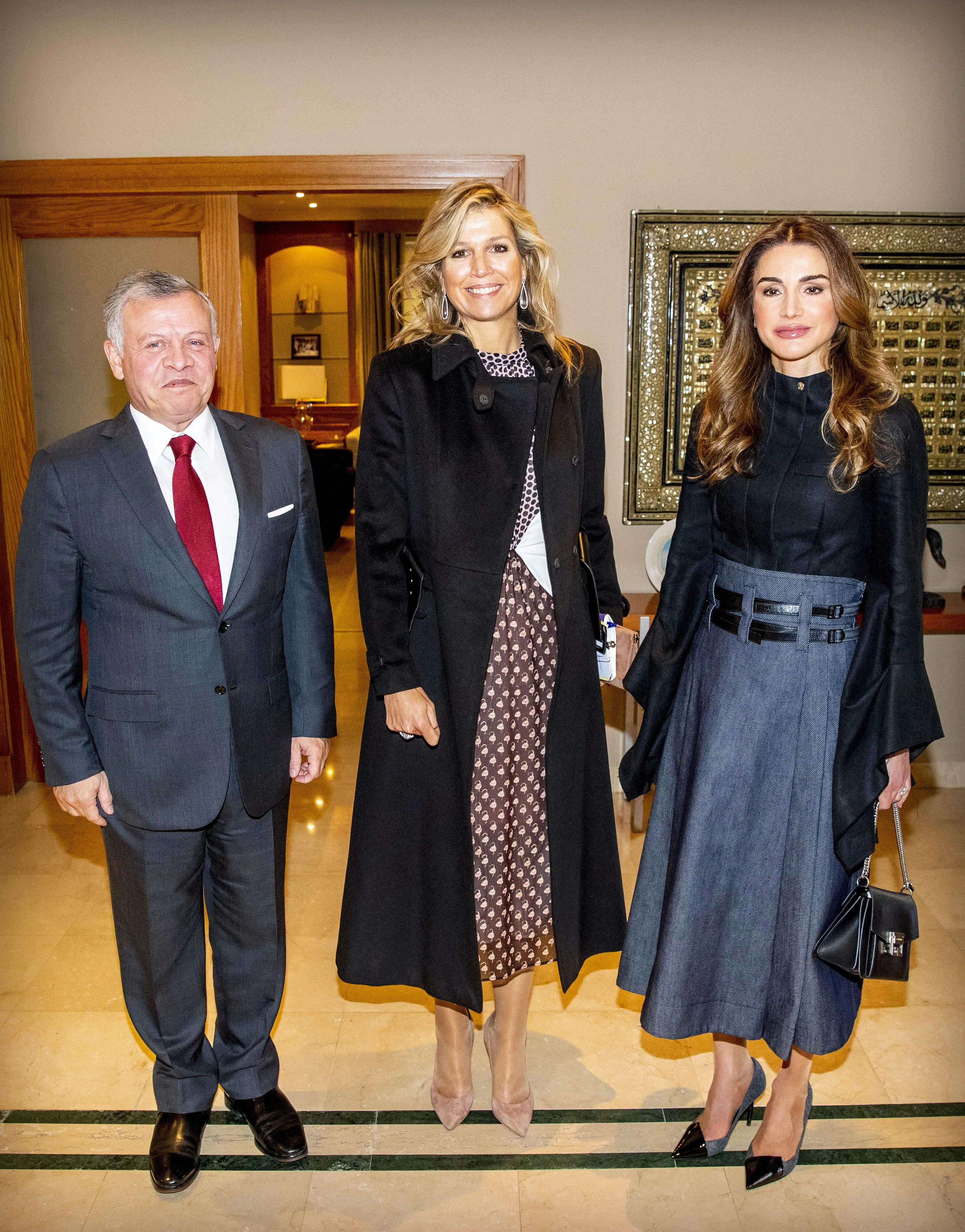  Абдалла II, королева Максима​ і королева Ранія